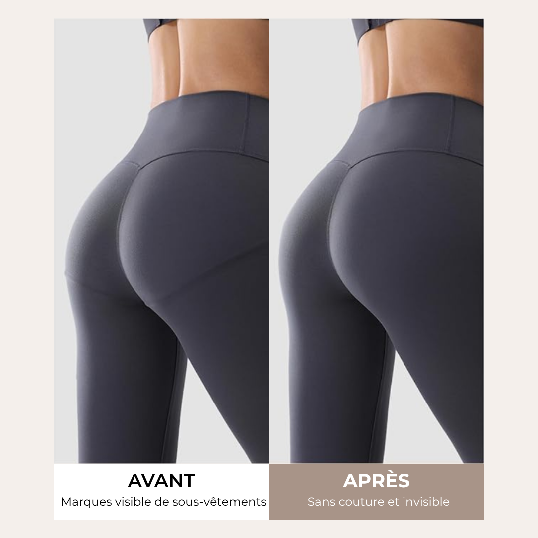 Tanga invisible taille haute (Anti-Cameltoe)