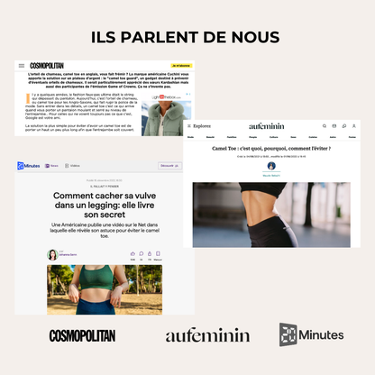 Tanga invisible taille haute (Anti-Cameltoe)