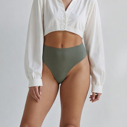 Tanga invisible taille haute (Anti-Cameltoe)